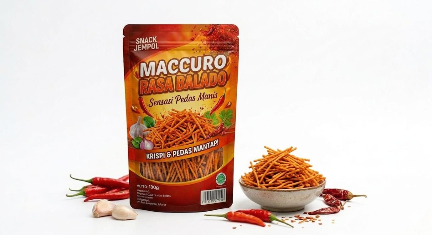 Mie Lidi Maccuro Rasa Balado